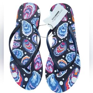 Vera Bradley - NEW Oyster Bar Multi Medium (7-8) Colorful Flip Flops